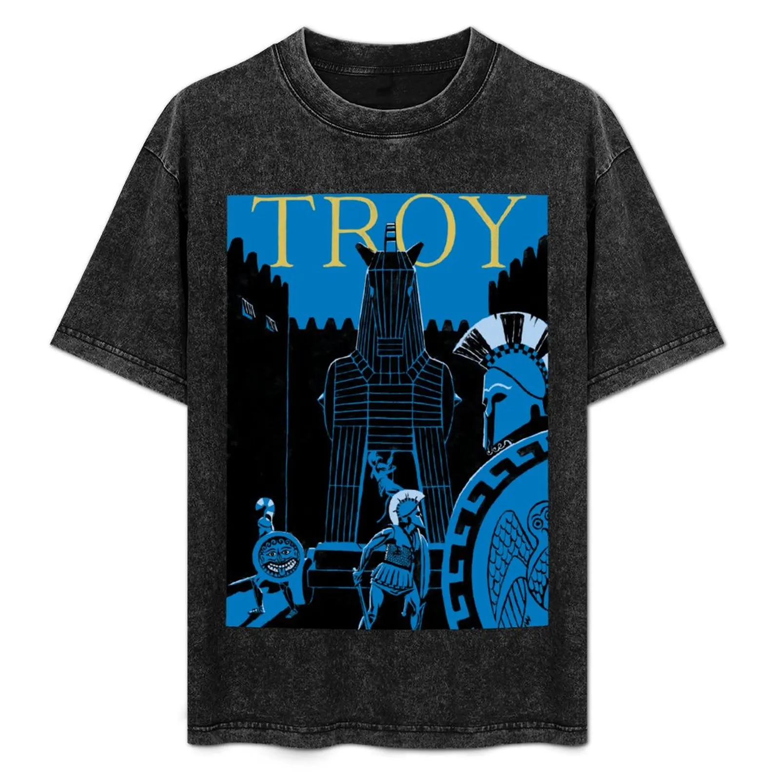 

Troy - the Trojan Horse T-Shirt customs designer shirts vintage t shirts cotton graphic tees t shirts for men pack