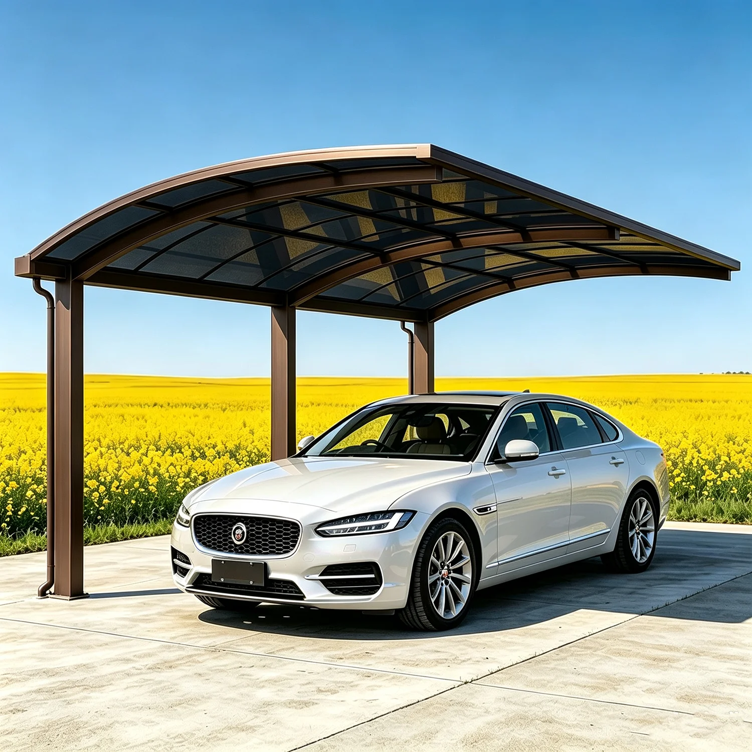 Außengebäude und Schattenspender: Carport-Garage für Autos, Aluminium-Schwerlast-Schuppen, Parkplatz für Autos im Freien, Carports für den Außenbereich