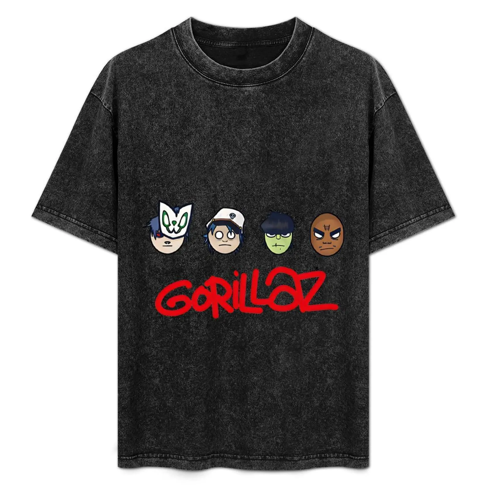 the legend of Dayak house gorillaz gorillaz gorillaz simple T-Shirt rapper graphic tees blue archive vintage clothes men tshirt