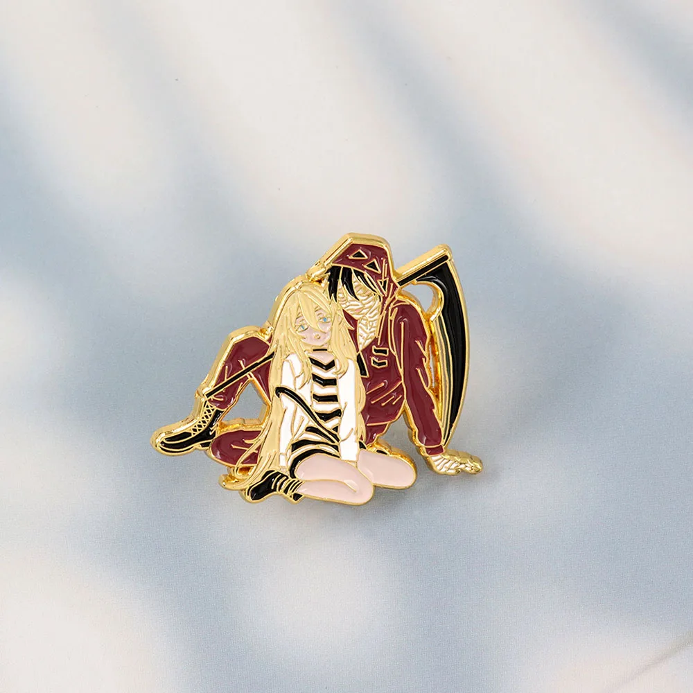 Anime Angels Of Death Rachel Gardner Isaac Foster Cosplay Costume Badge Pin Accessories Backpack Pendant Metal Prop Brooch Gilf
