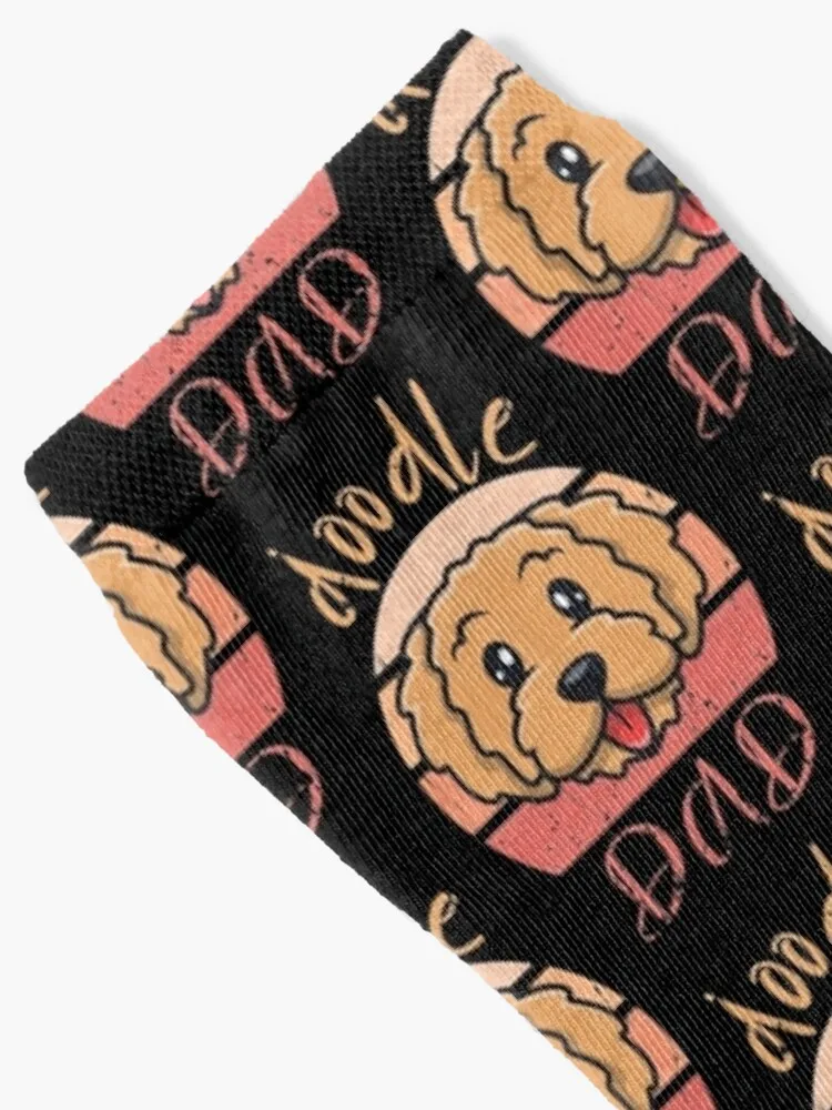 Meias Vintage Goldendoodle para homens e mulheres, Melhor presente Doodle Dad, Meias soltas