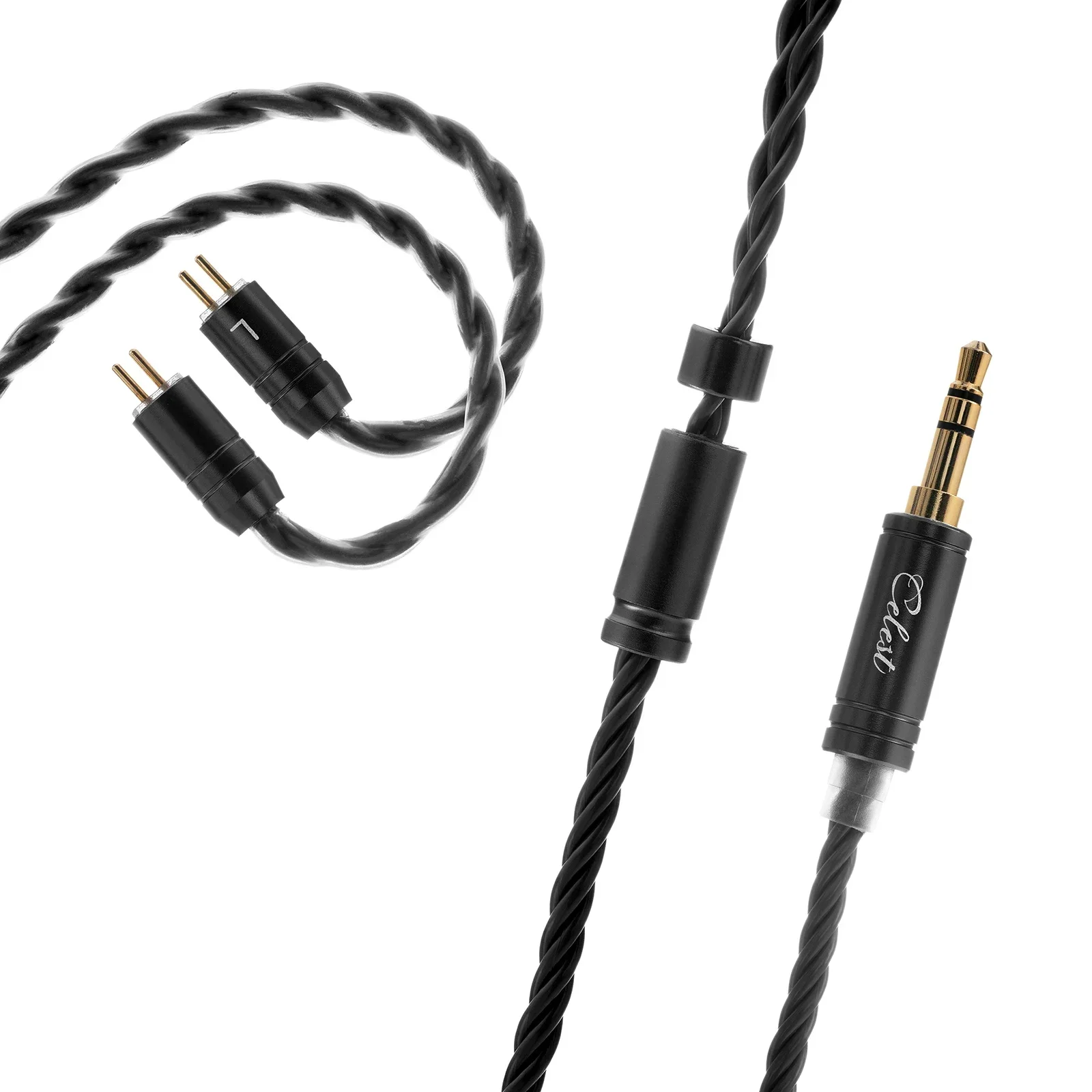 Kinera Celest Tiger Soul Oxygen-Free Copper Upgrade-Kopfhörerkabel mit goldenem 3,5-mm-Stecker 0,78 mm 2-poliges Kopfhörerkabel