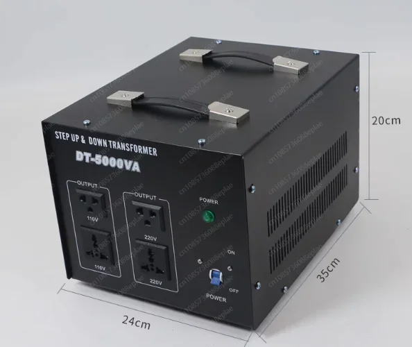 5000 Watt Step Up And Down Transformer USB Voltage Transformer Circuit Breaker Protection  220V/110V