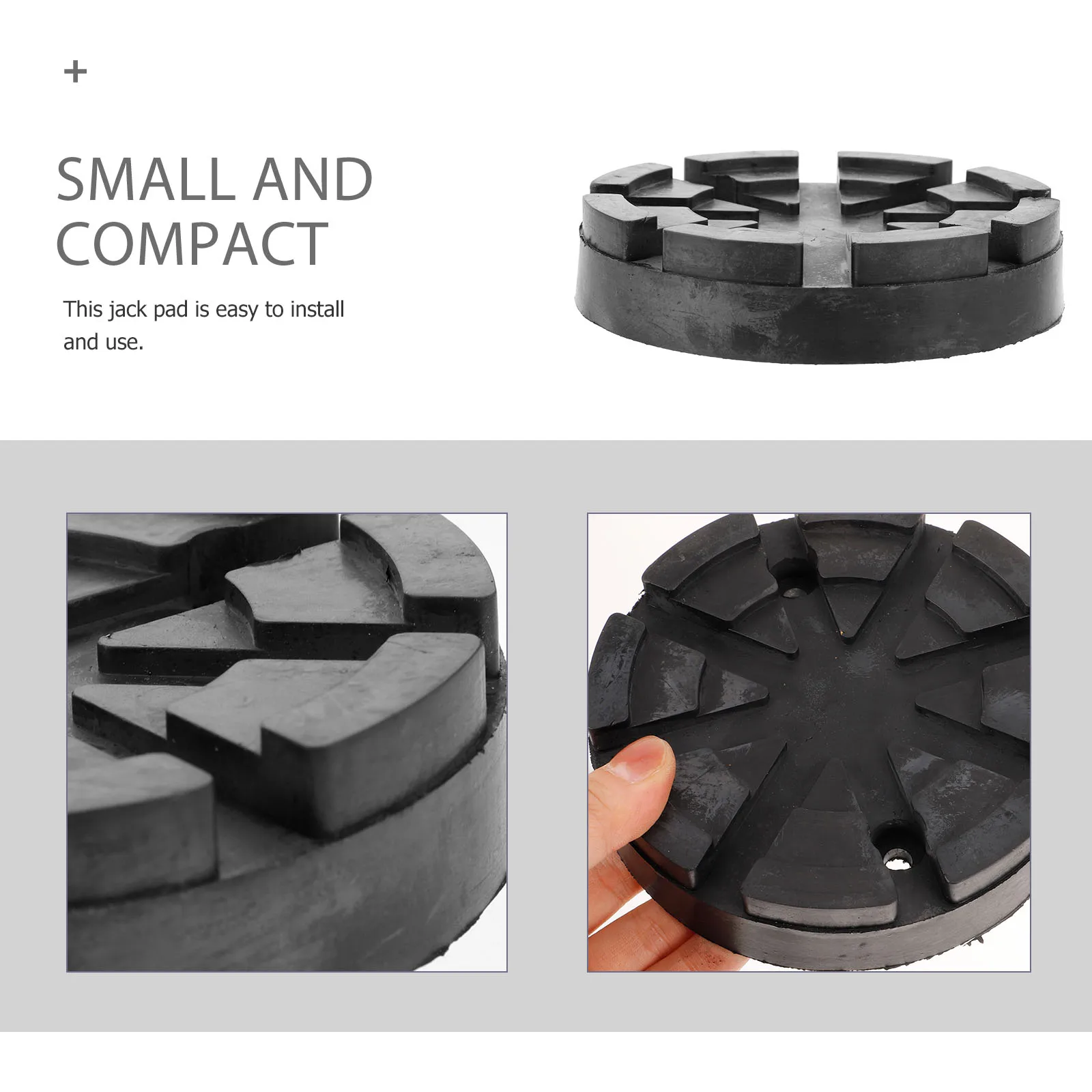 

4pcs Rubber Pad Tray Round Point Mat For Car Stand Lift Pads Floor Jack Bottle Jack Pinch Weld Stabilizer Repair Tools