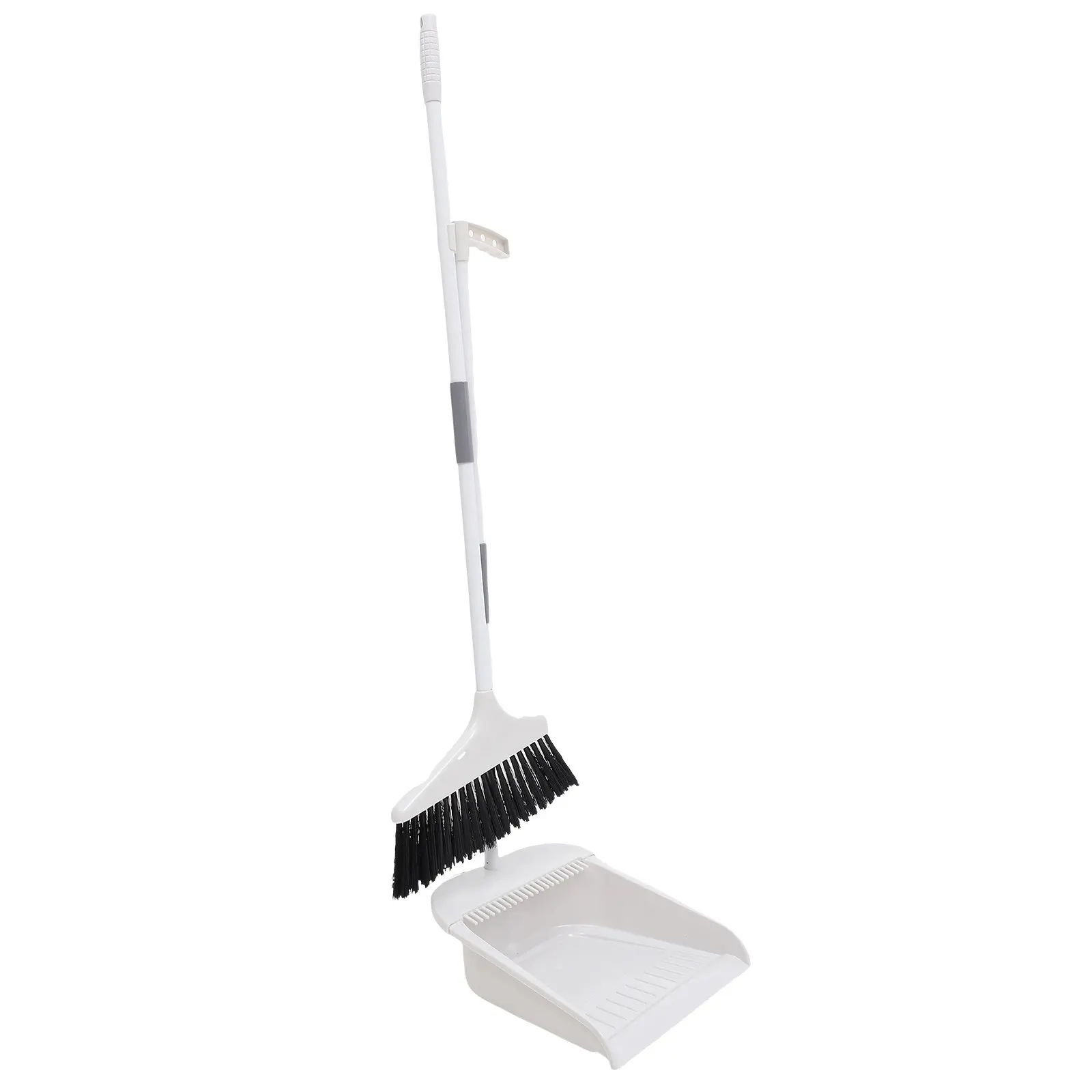 1Set Soft Bristle Broom Set Slim Flexible Bristles Dustpan Sweeping Broom Floor Cleaning Tool Household Supplies