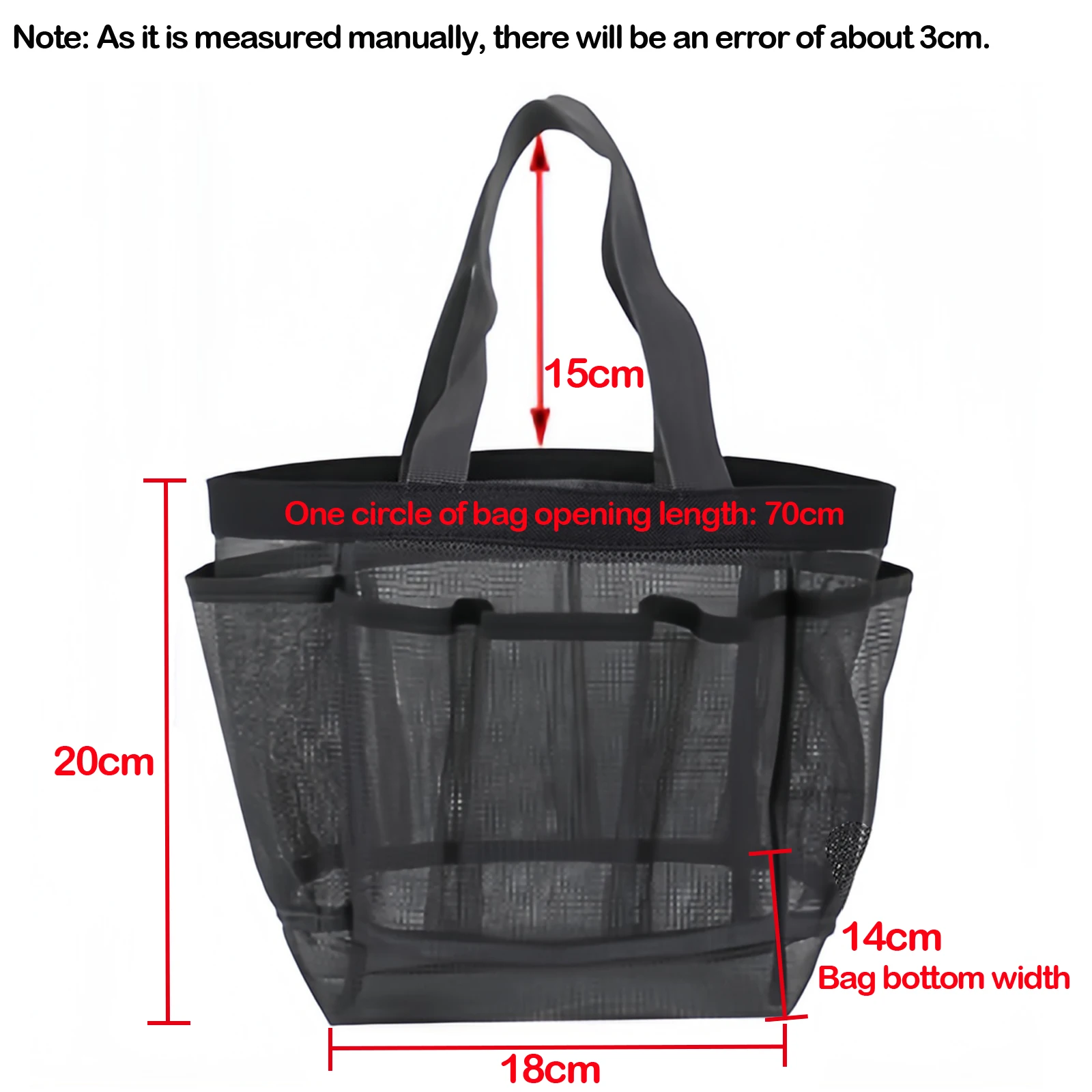 Large Mesh Beach Tote Bag Vacation Beach Toy Bag Swimming Bag Packable  for Beach Pool Trip & Vacation image 6