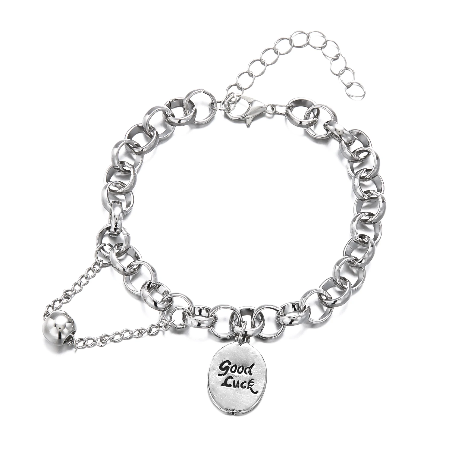 Vintage Dicke Ketten-Armbänder für Frauen Mode Perlen-Herz-Charm Strang-Armband Punk Ästhetischer Schmuck Party-Geschenk – Detail 10