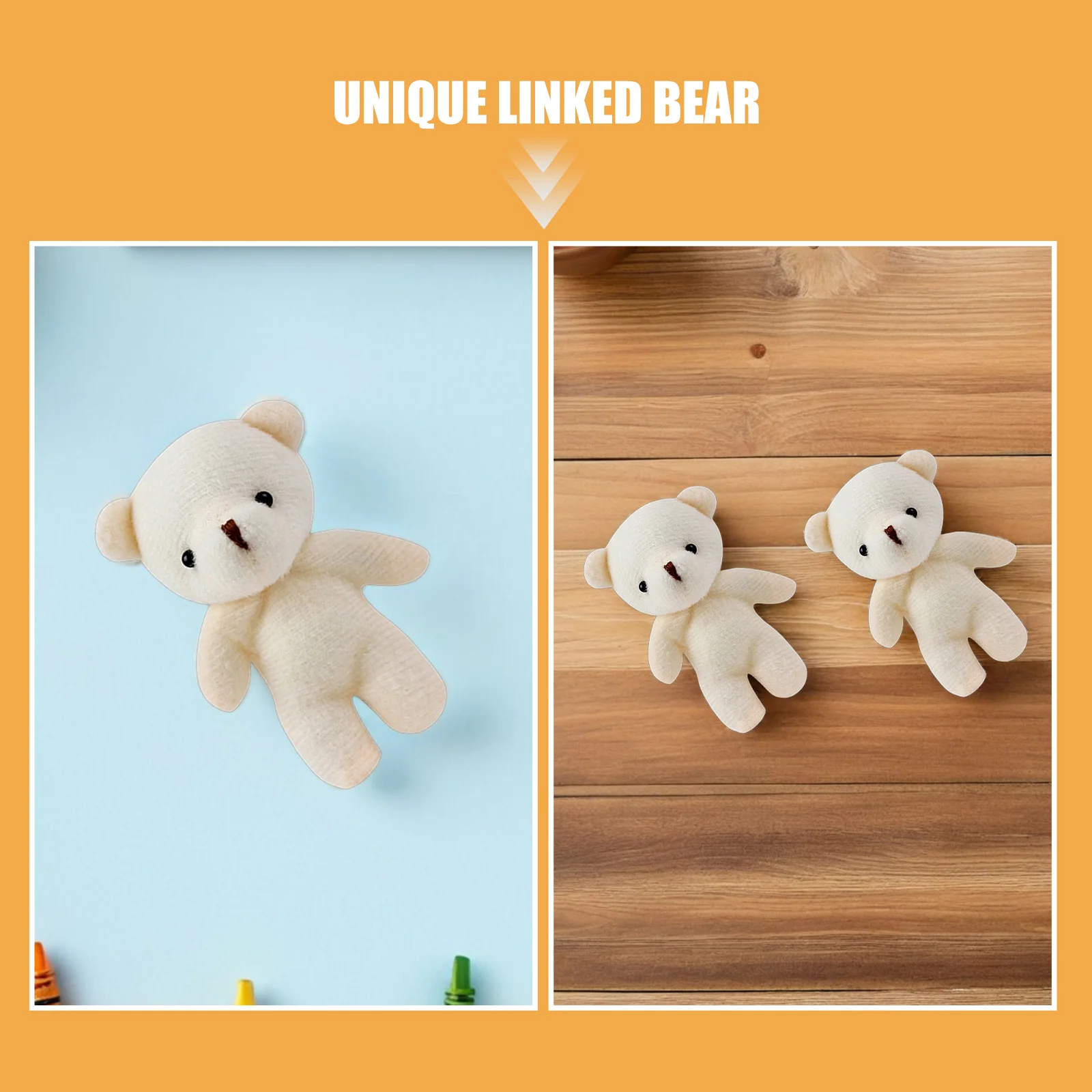 20 pçs adorável mini urso de pelúcia animal chaveiro pingente saco mochila pendurado encantos para presentes decoração ursos em massa animais de pelúcia