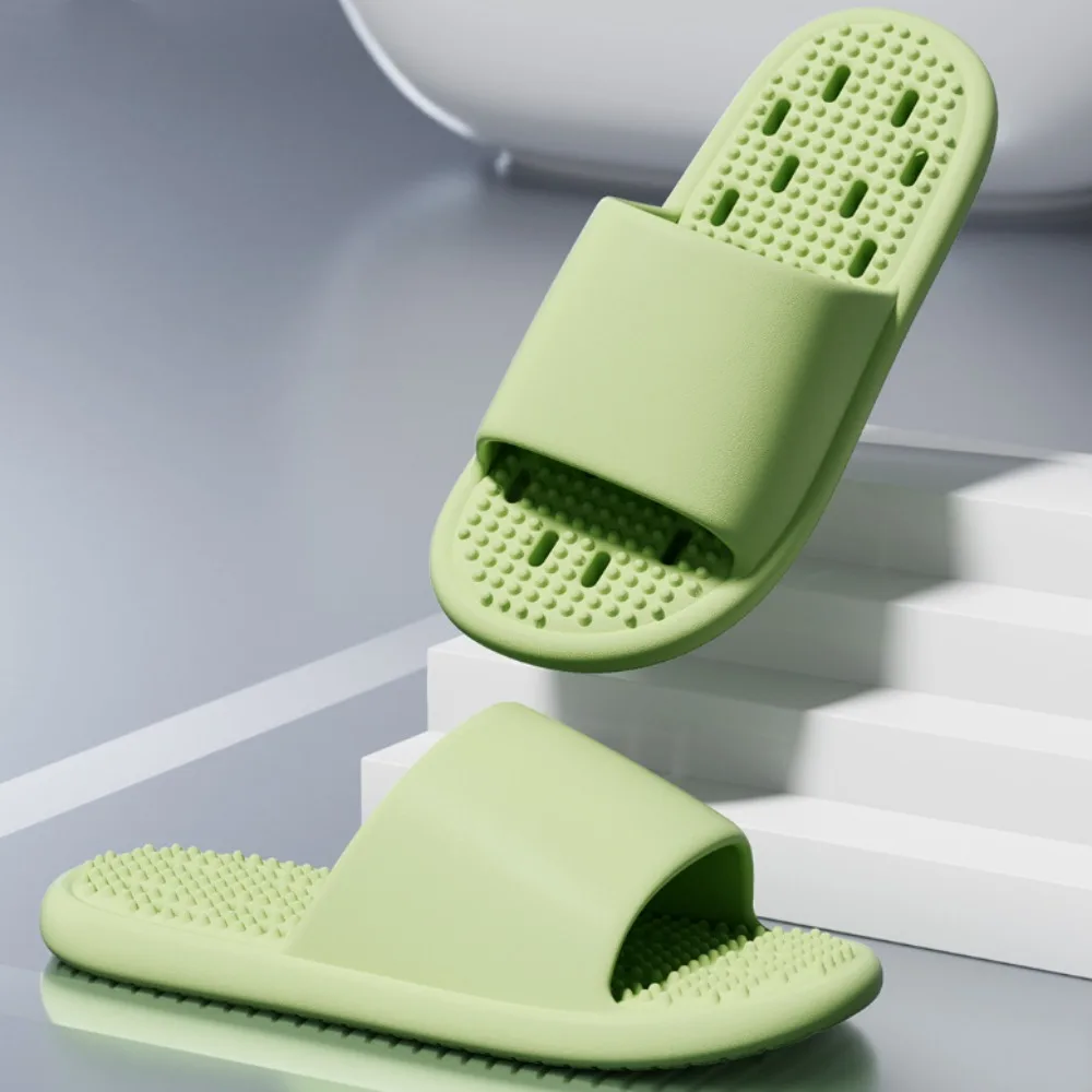 بلون المضادة للانزلاق نعال مسطحة جوفاء مكافحة رائحة الشرائح الصنادل بحر أحذية المفتوحة تو النعال النساء الرجال الحمام