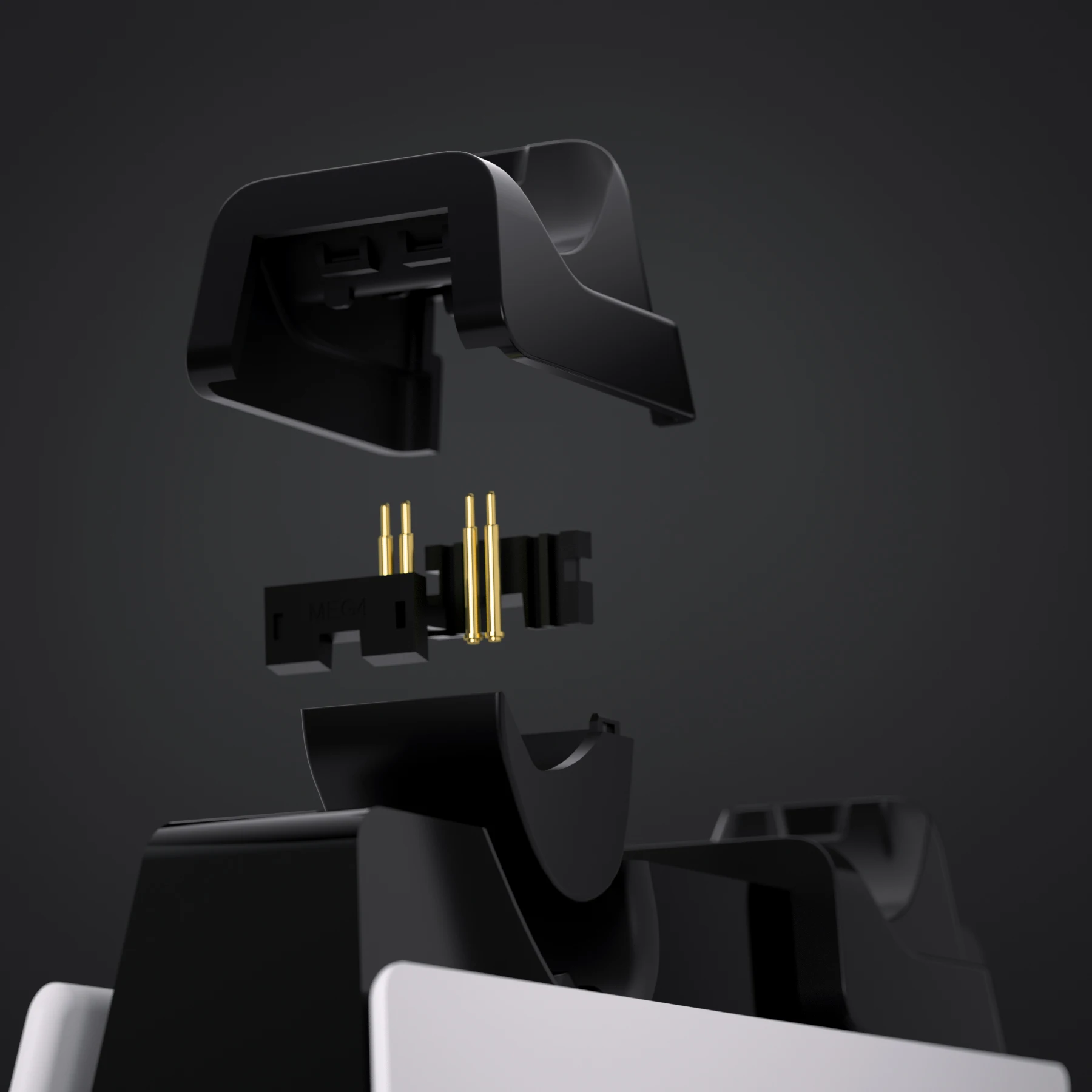 Extremate Black receh Kit Stand ekstensi RiseDock untuk Controller ps5 Charging Dock extremate RISE & RISE4 Remap Kit