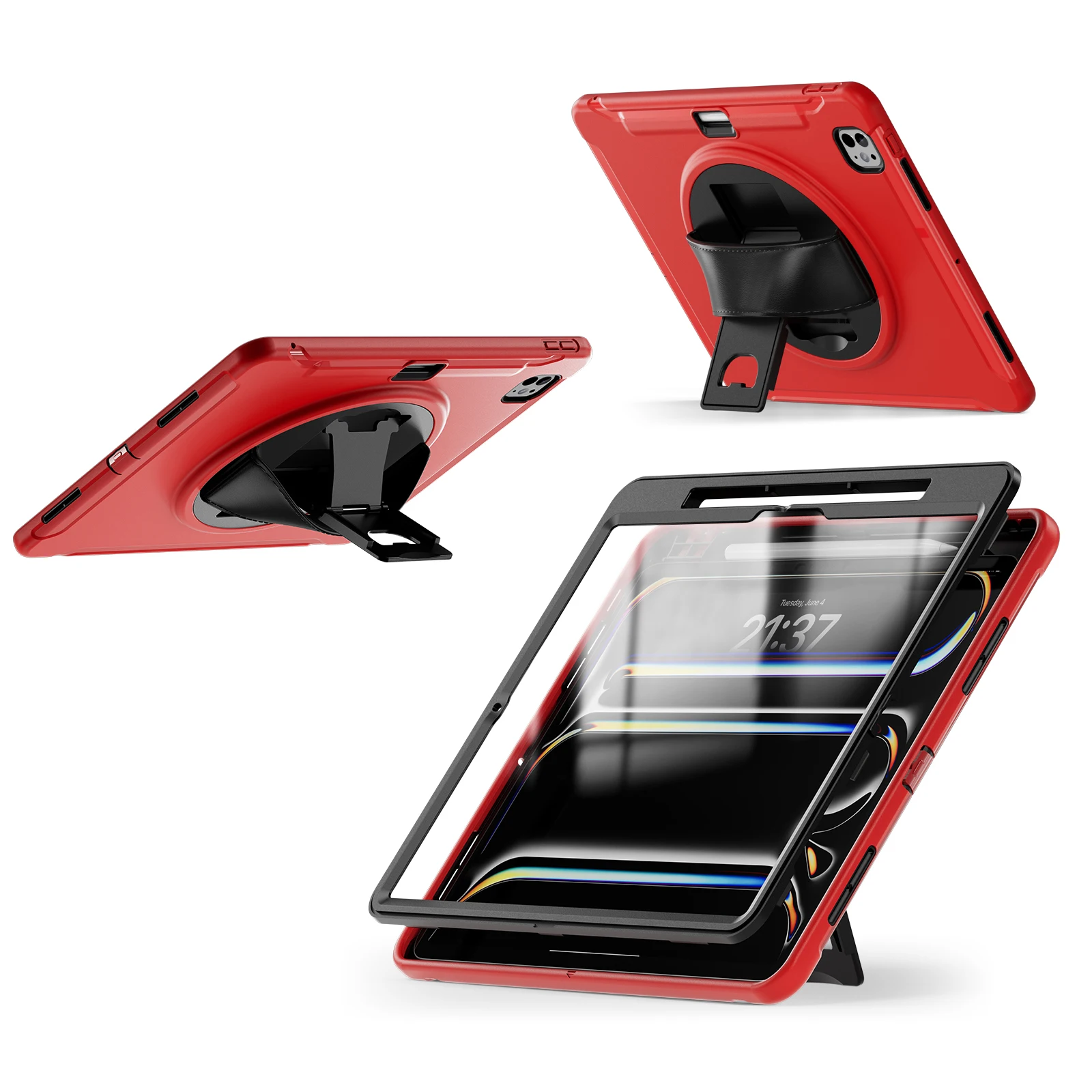 

Kids Safe Shockproof TPU Stand Tablet Cover For iPad Air 13 2025 M3 Air 6th Case For iPad 11 2025 Air4/5 Pro11 Pro 12.9