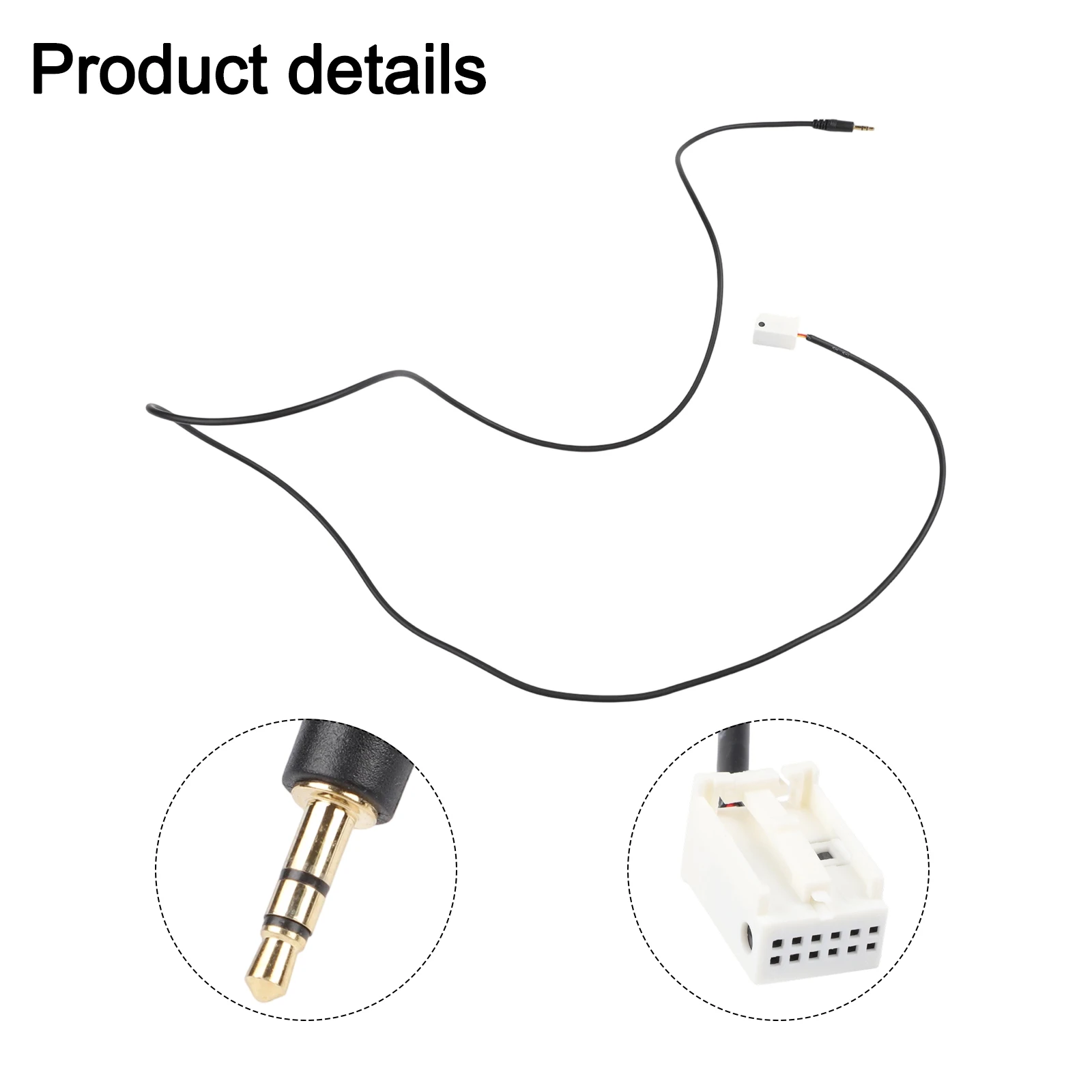 12pin Car AUX Cable 1pc ABS Shell Accessories Connector For BMW for e60 for e63 E6 N3N8 Interface Radio Replacement Audio