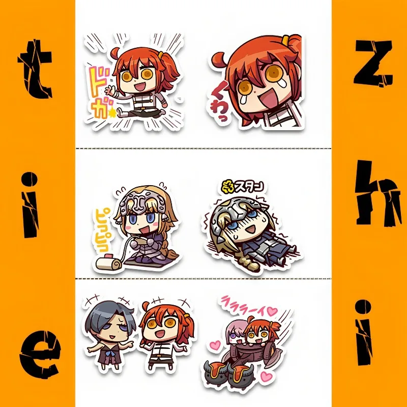 40 Stück Fate Kawaii Q-Version Anime-Aufkleber Altria Pendragon Mash Cartoon-Zubehör für Laptop, Skateboard, Motorrad, Notizbuch – Detail 5