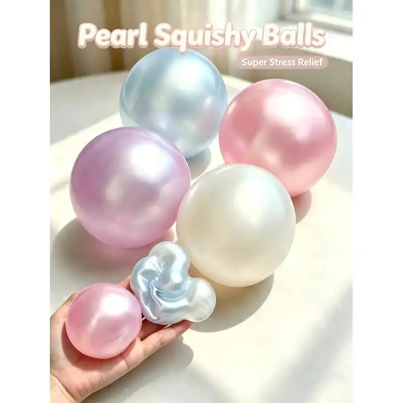 Slow Rising Moldable Coconut Oil Squishy Pearl Squeeze Toy Soft Decompression Sensory Fidget Toy For Adults Stress Relief Anxiet