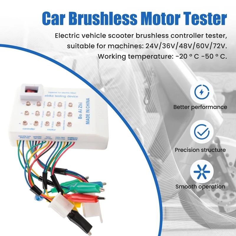 1Pc 24V/36V/48V/60V/72V Electro Car E-Bike Scooter Brushless Motor Controller Tester Electronic Module High Performance