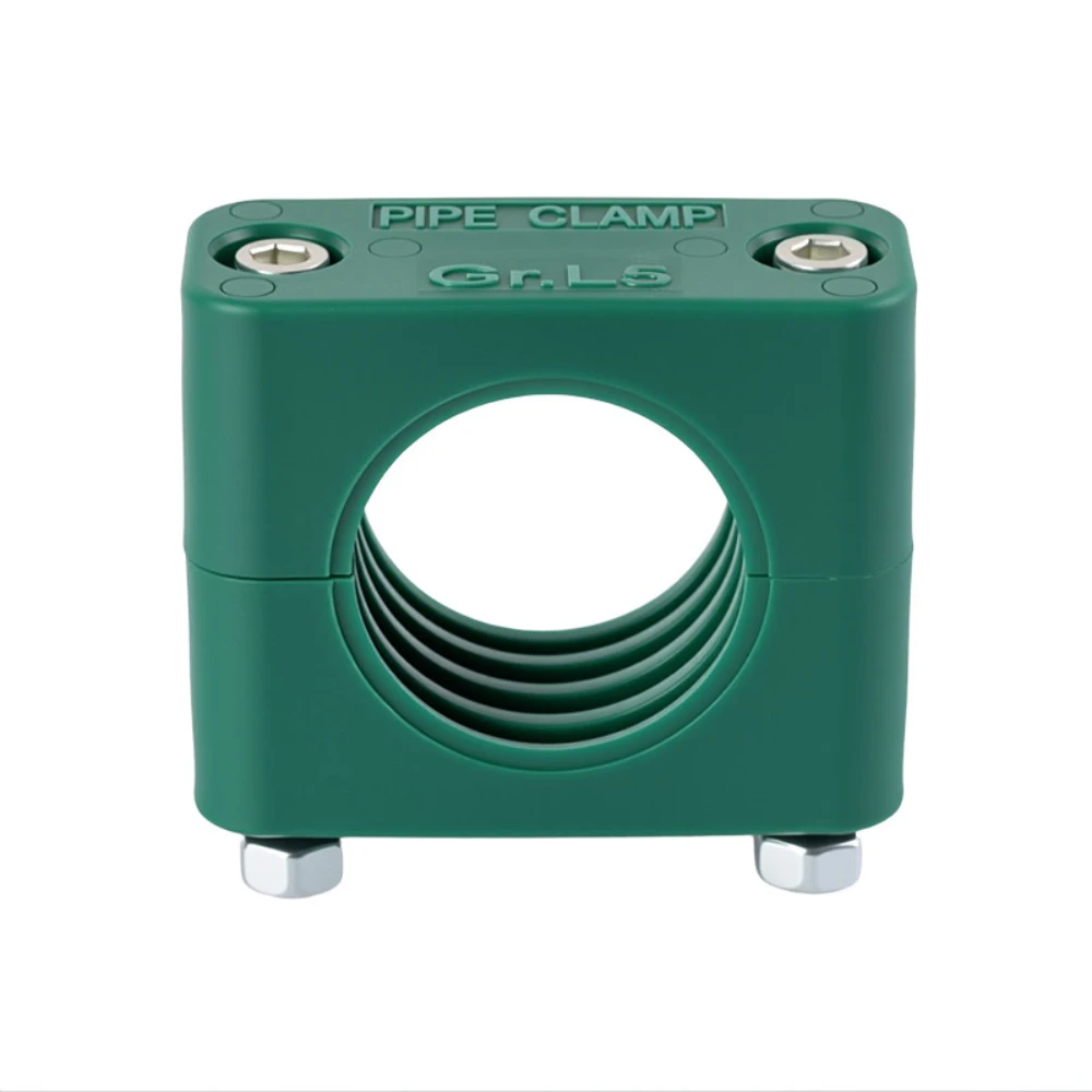 PP Plastic Pipe Clamp Pipe Bolted Plastic Clip Single Hole Standard Hydraulic Pipe Clamp Tube Fastener Fit Pipe OD 3.175-102mm