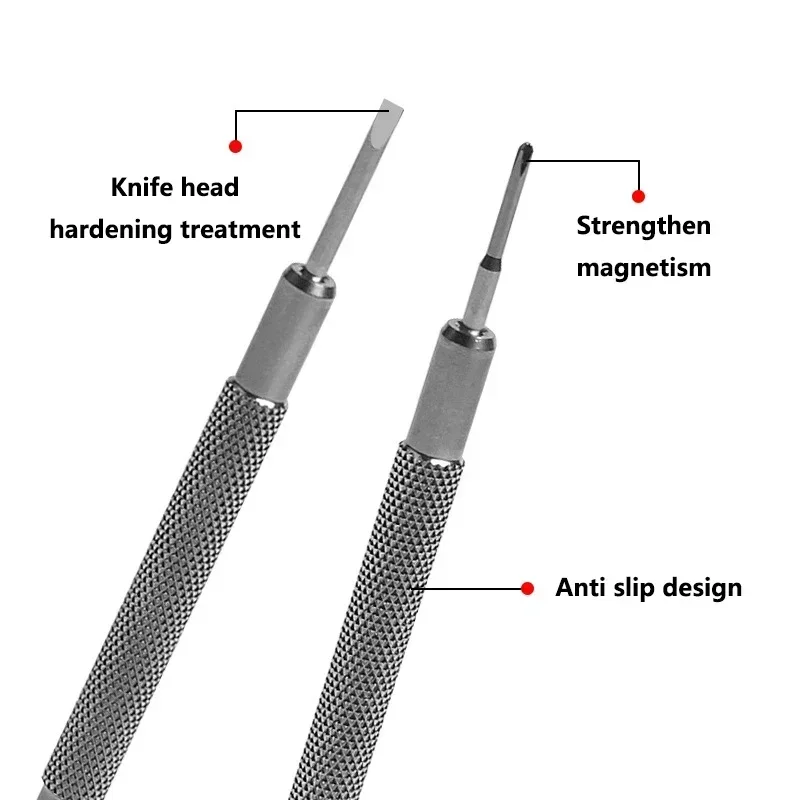 5/9/14Pcs Precision Screwdrivers Set 0.6-2.0mm Stainless Steel Flat Cross Screwdrivers Professional Phone Watch Repairing Tool