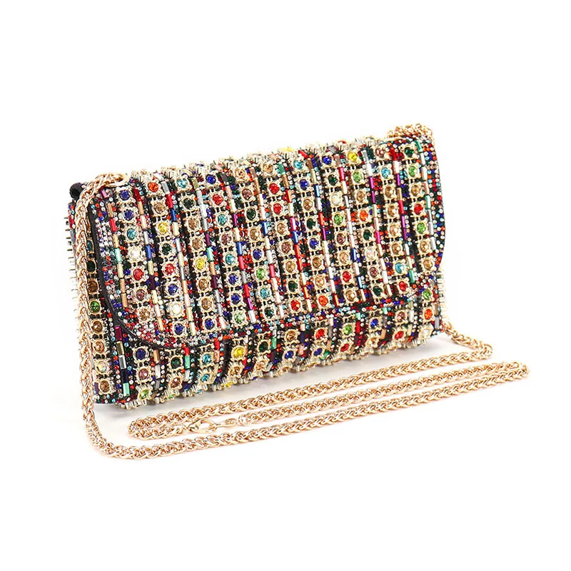 

Flash Diamond Party Bags Women Suede Clutch Bags Facny Elegant Formal Wedding Bridal Party Evening Mini Handbag Shoulder Chain