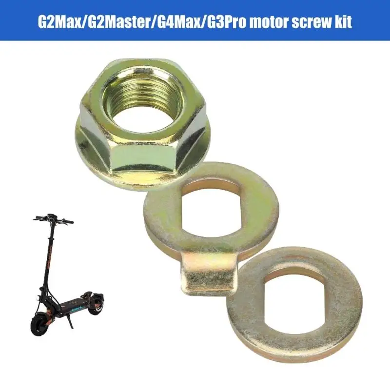 

652F 2Pcs High Strength Motor Mounting Screws Replacement Electric Scooter Engine Screw Motor Shaft Nut Hook Plate Enduring