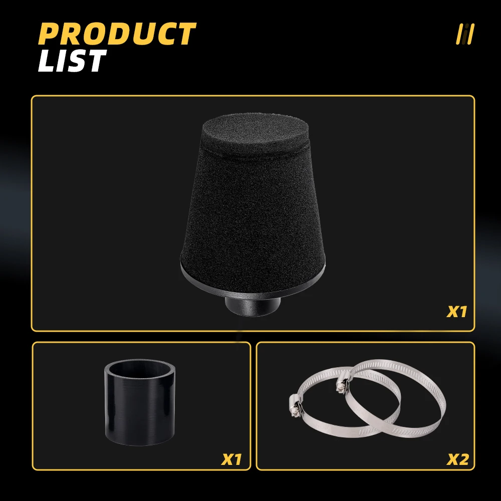 RASTP-Performance Air Induction Intake Kit Filter für VW Golf MK4 GTI Audi A3 1.8T Auto modifizierte Teile OFI140-BK – Detail 14
