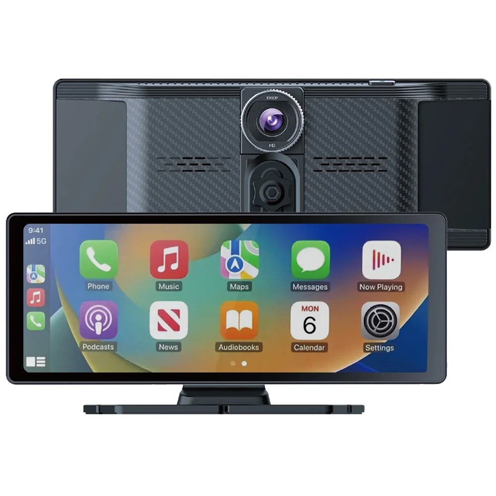 

10.26'' 2 lens 1080P car black box WiFi loop recording carplay 4k car recorder dashboard car Online bluetooth ZC10+SDCard