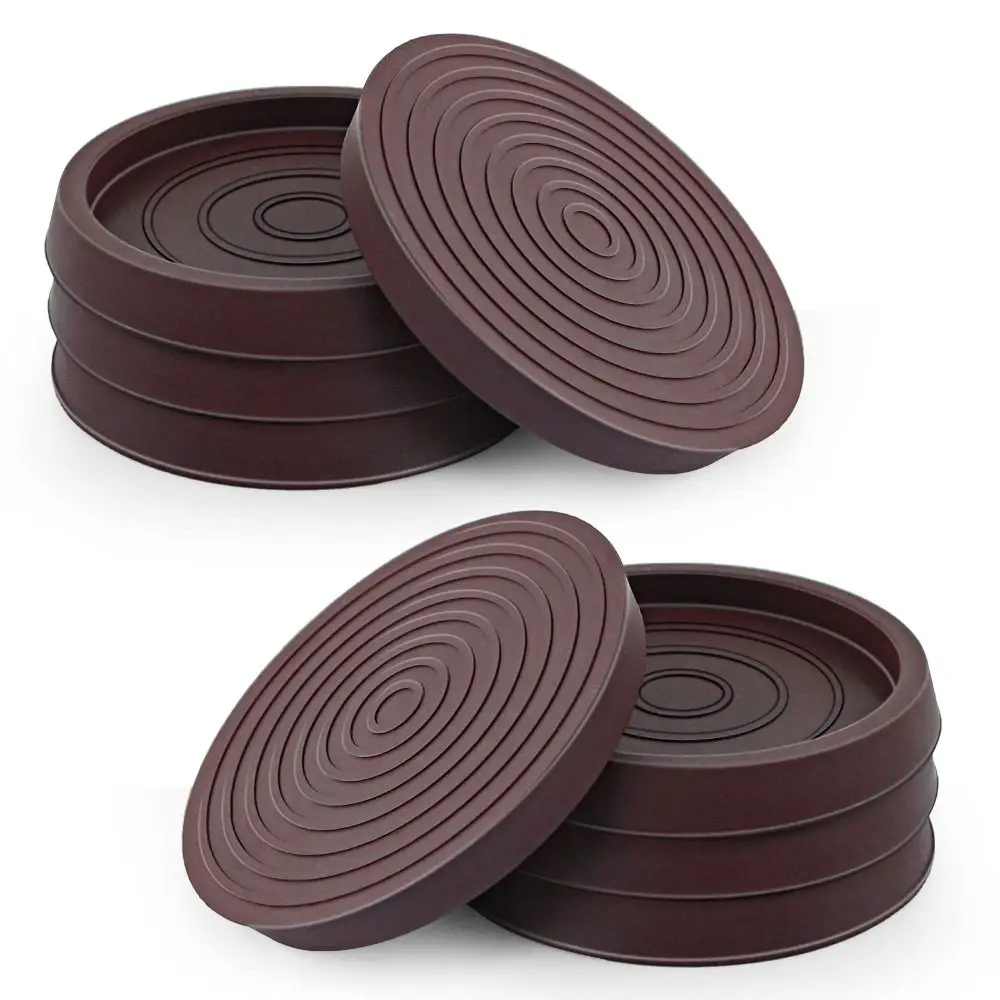for Bed Stoppers 2.5inch Non Slip Rubber Furniture Coasters Leg Coasters Caster Cups Furniture Pads