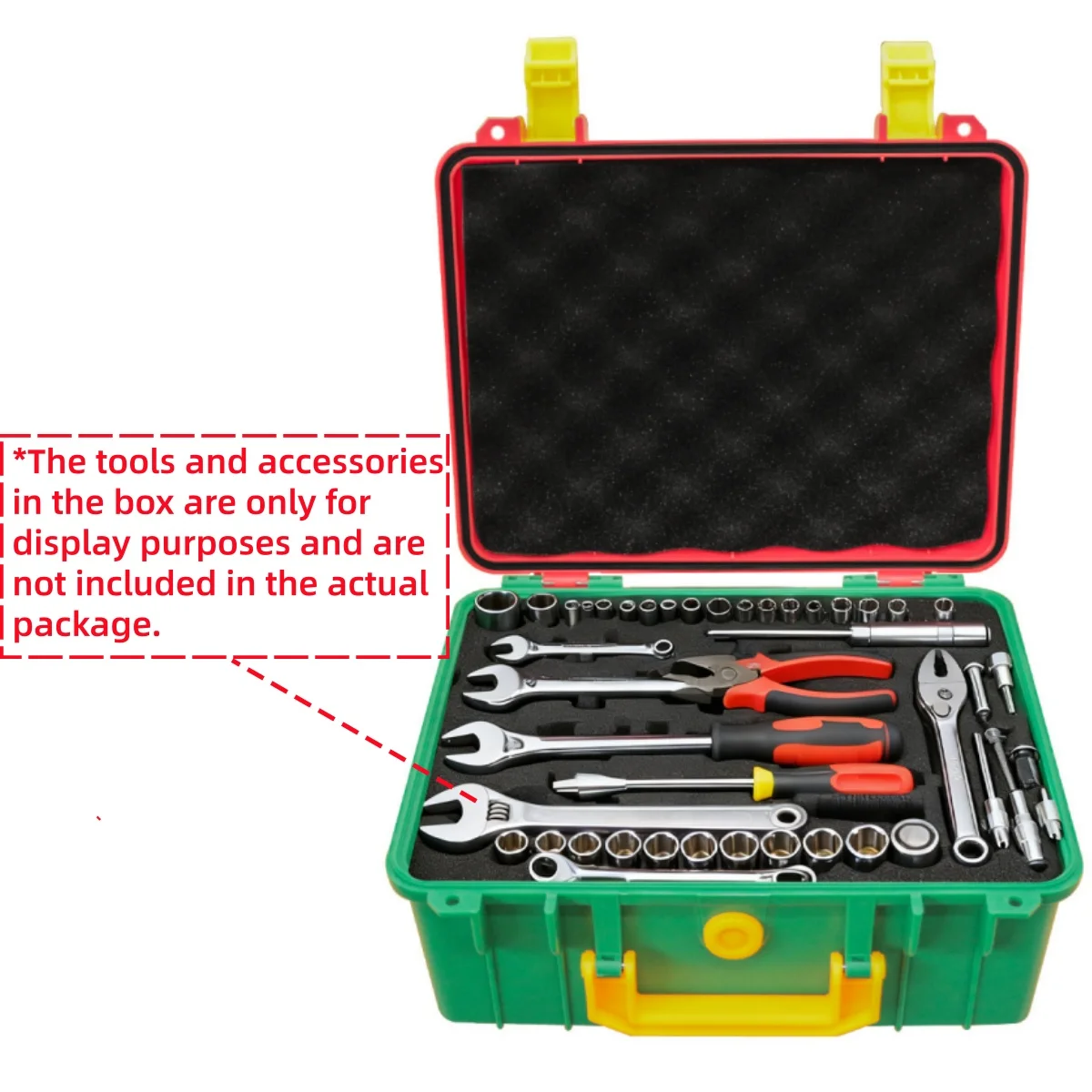 صندوق أدوات صيانة السيارات البلاستيكي المقاوم للماء والرطوبة مع إسفنجة، حقيبة تخزين الأجهزة المحمولة لحماية السلامة #6