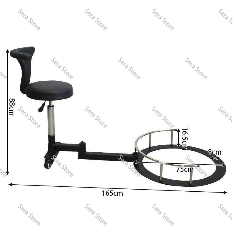 For Adjustable barber stool rotating barber chair with wheels salon  chair