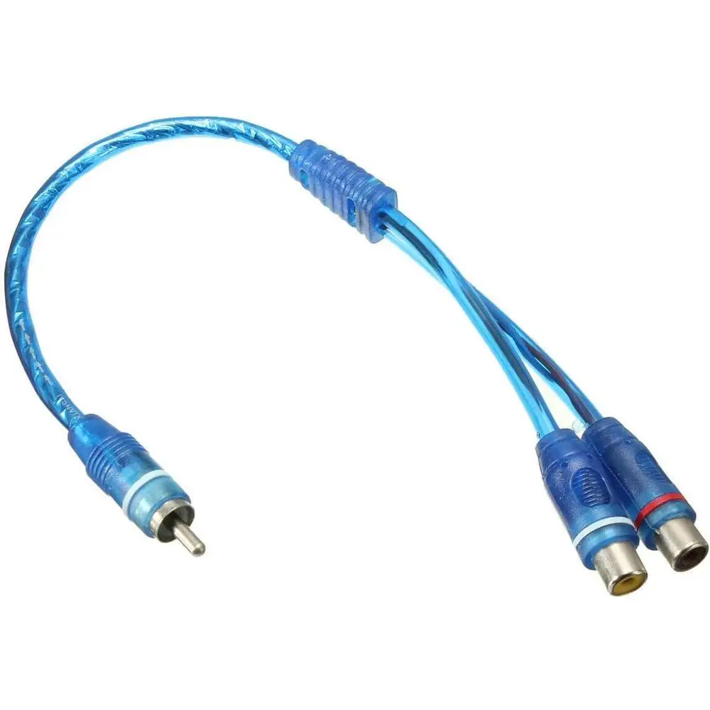 25cm 1 Male To 2 Female Splitter Y Adapter Cable Universal compatibility for various electronic devices
