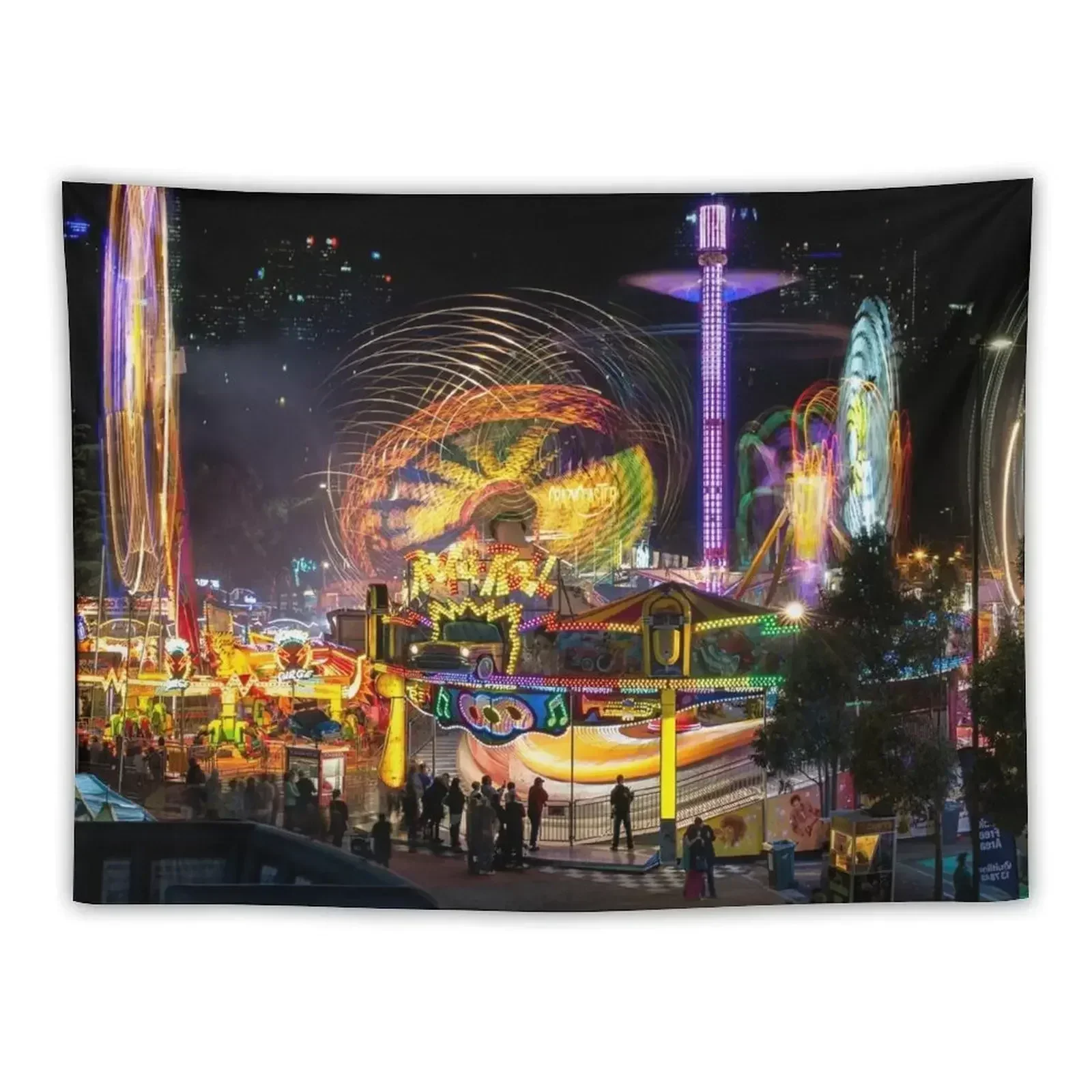 Fairground Attraction (diptych - left side) Tapestry Wall Coverings Wall Hanging Wall Room Decor Tapestry