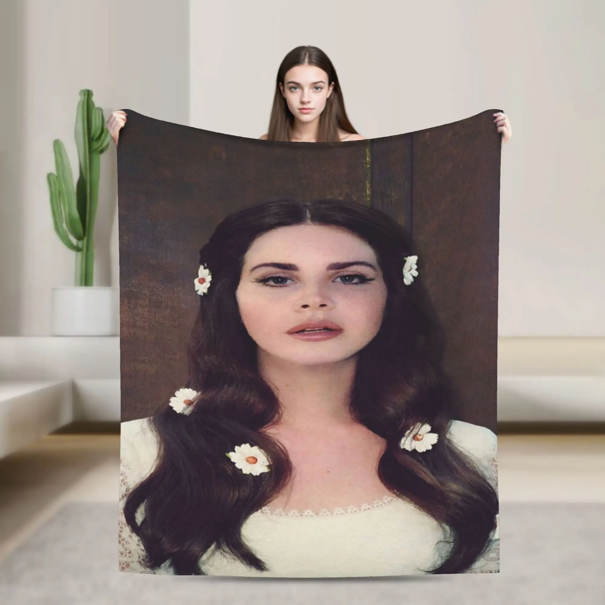Lana Del Rey Blankets  Super Soft Pattern Plush Bedding Throws For Bedroom Travel Flannel Bedspread Bed Cover