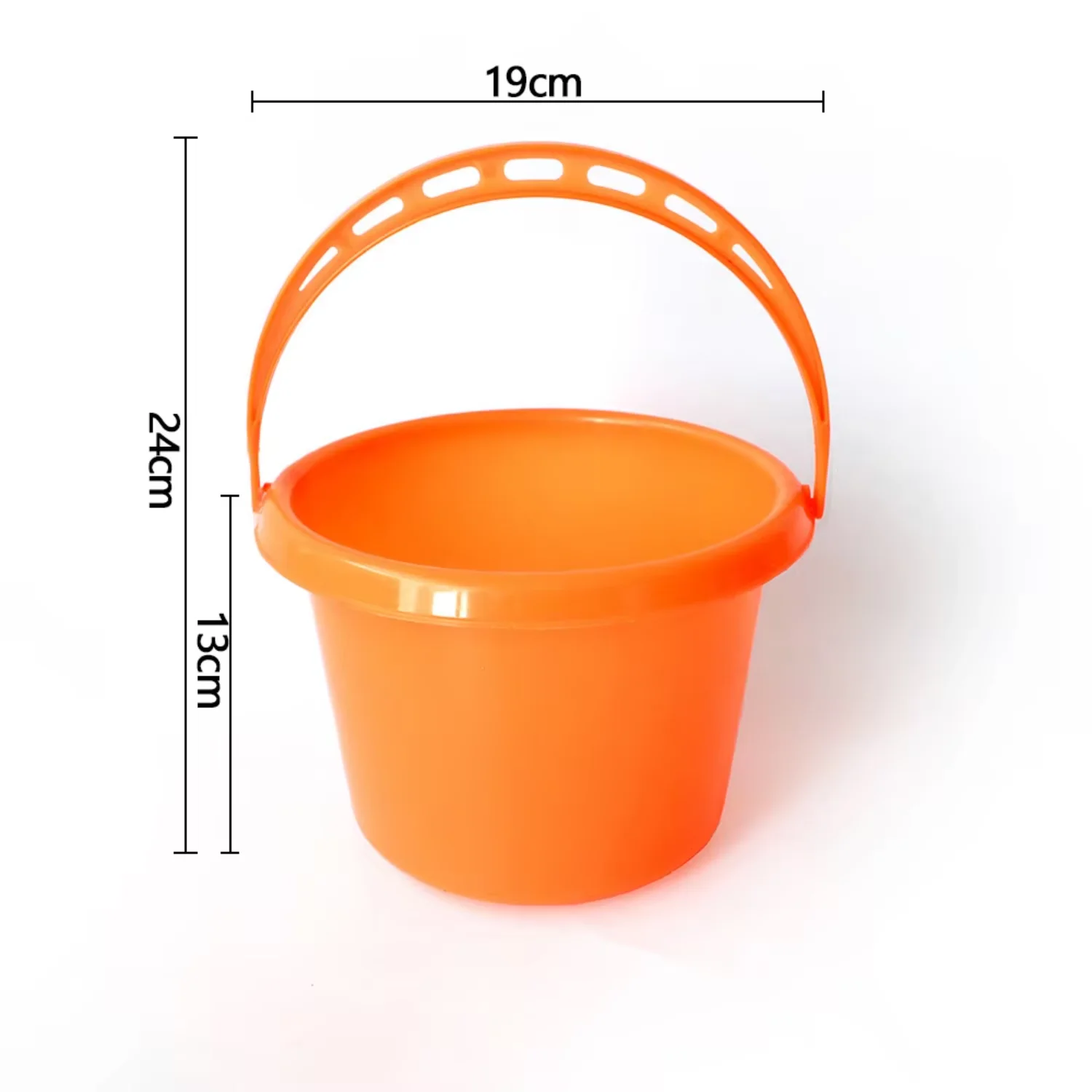 Halloween Portable Plastic Buckets Candy Pails Trick or Treat Basket for Halloween Party Supplies