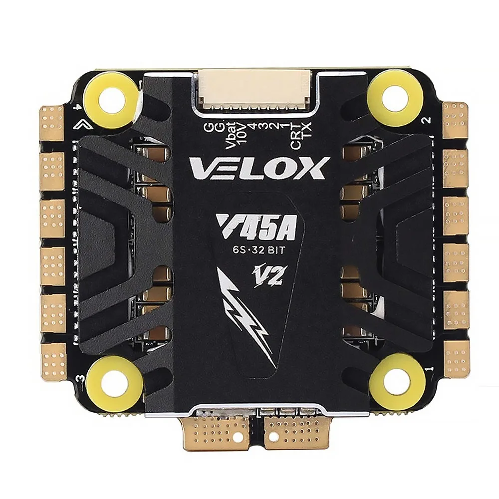 T-MOTOR VELOX PACER V45A V2 4in1 ESC 3-6S Lipo 32BIT 10V/2A BEC Speed Controller für FPV RC Racing Drone