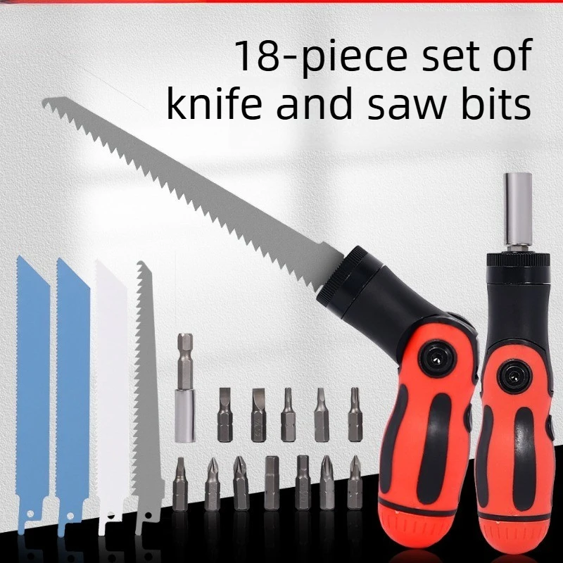 

Портативный набор инструментов, ручная сабельная пила, насадка для сабельной пилы и отвертка 2-в-1 для ежедневного использования в декоративно-отделочных работах