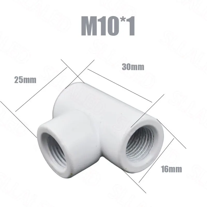 Connecteur en T M10 pour tube à dents creuses, accessoires d\'éclairage des dents intérieures, tête de connexion, matériau épaissi en métal, le plus