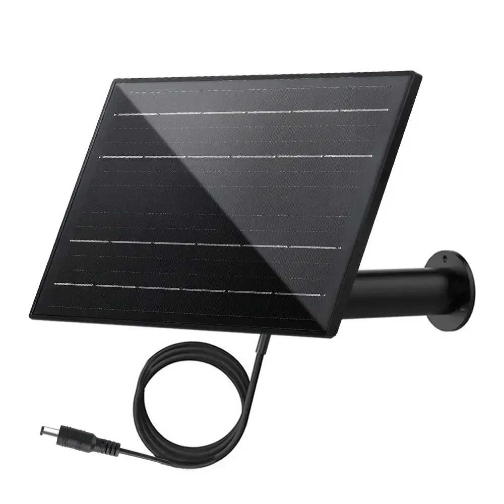 4W Waterproof Solar Panel 3 In 1 DC/Micro Output 5V Solar Cells Charge Built-in 18650 Battery for Outdoor Security IP Camera