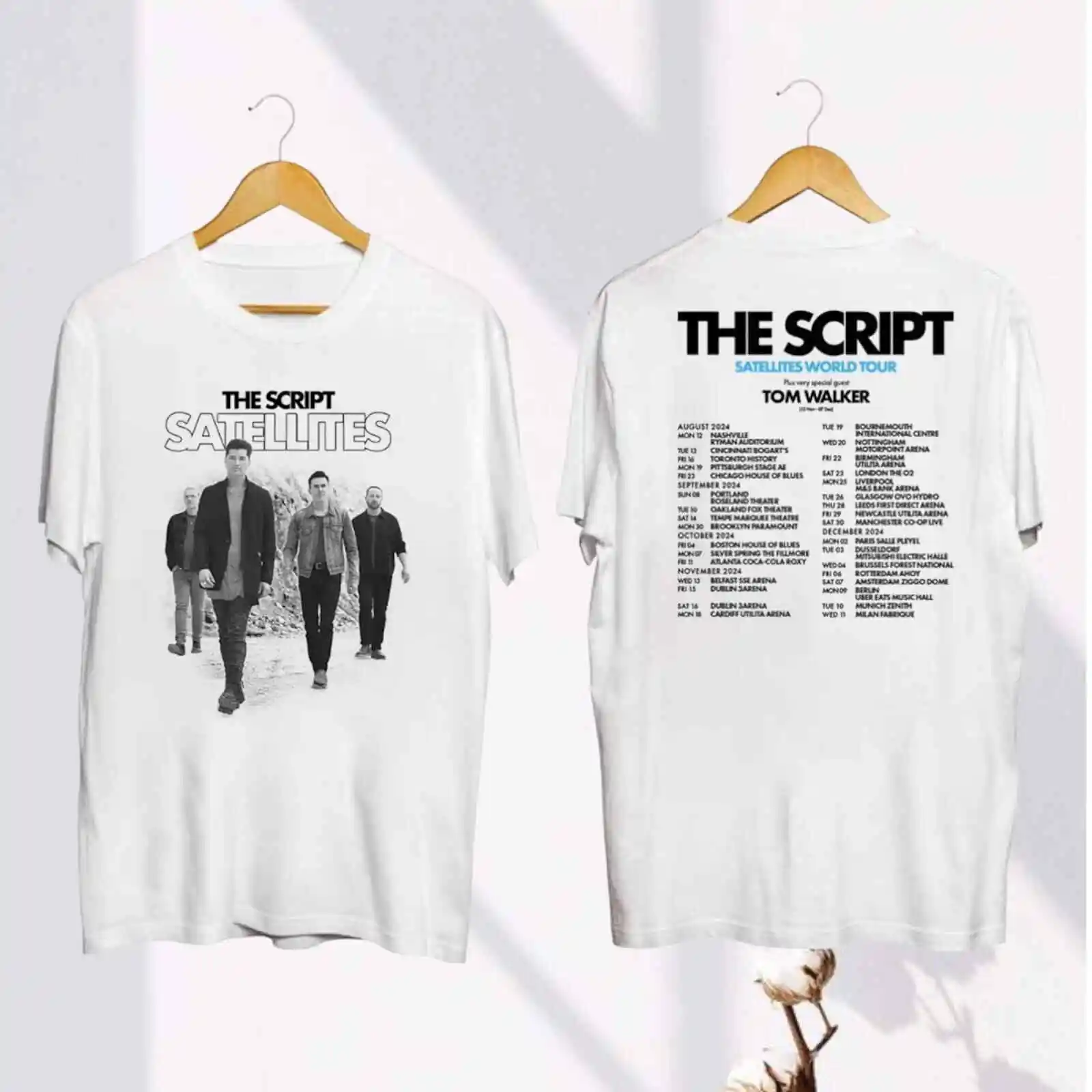 The Script Satellites Tour 2024 Shirt, The Script Graphic Shirt, The Script Band