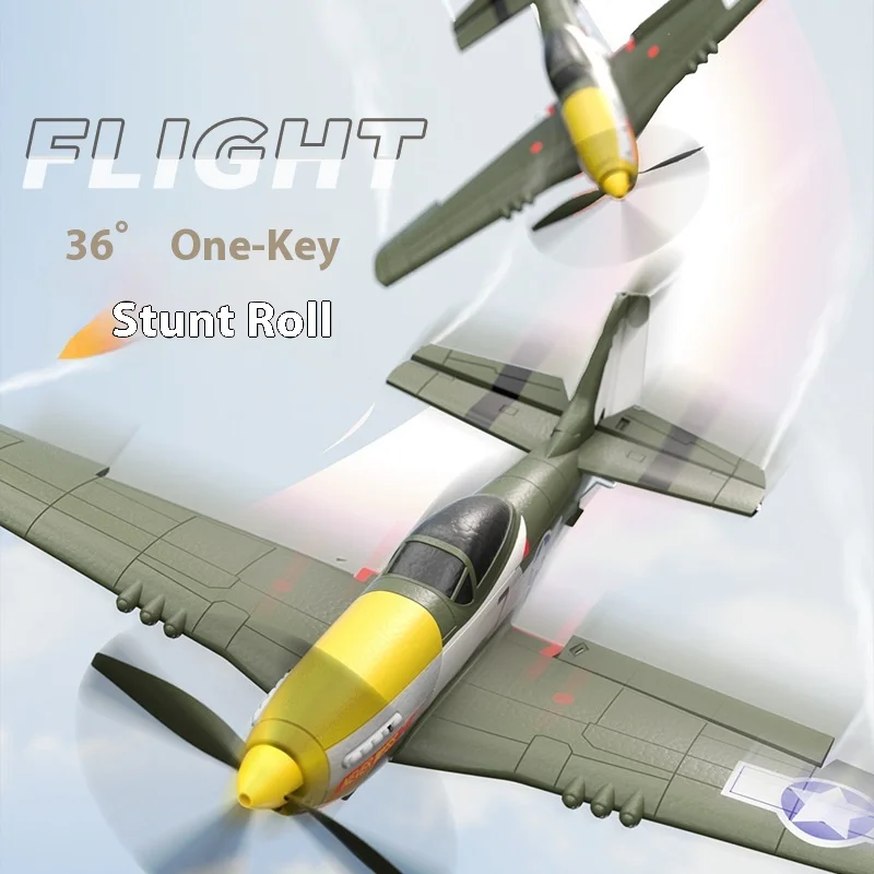 New W551 Four Channel Remote Control Fighter, Children's Stunt Remote Control Aircraft, Fixed Wing Model Airplane Toy