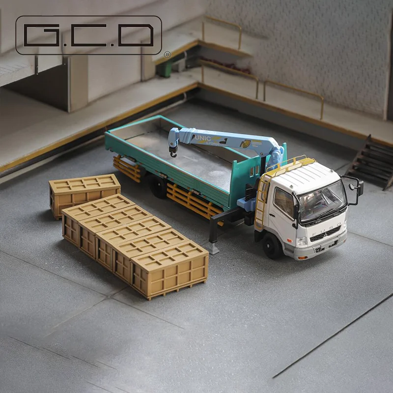 Nieuwe Gcd 1:64 Mitsubishi Boom Truck Serie Multi-Accessoire Simulatie Legering Micro-gegoten Auto Model Aangepaste Kinderspeelgoed Geschenken