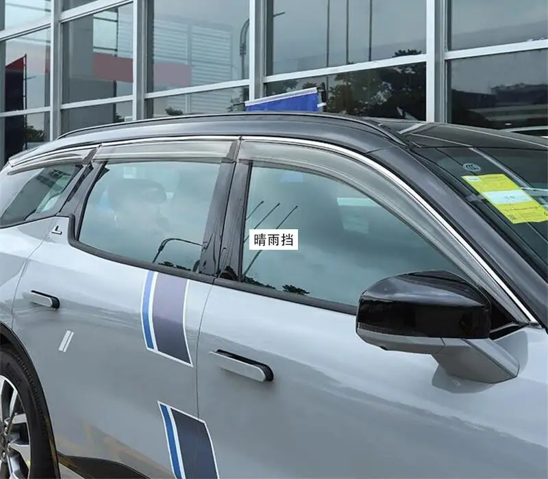 Car Styling Finestra Visiera Per Ford Edge L 2023 + Adesivo Esterno Deflettore Pioggia Sopracciglio Guard Protector Decorazione Accessori