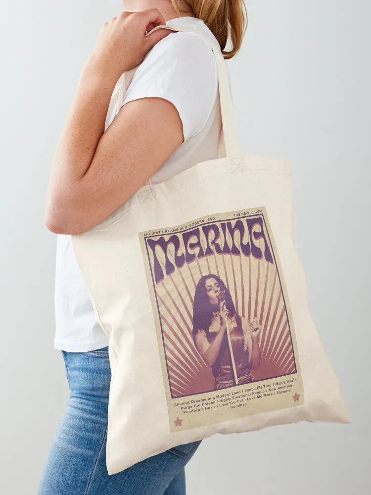 Marina Ancient Dreams in a Modern Land Tote Bag foldable reusable bag hand bags Canvas Tote Bag