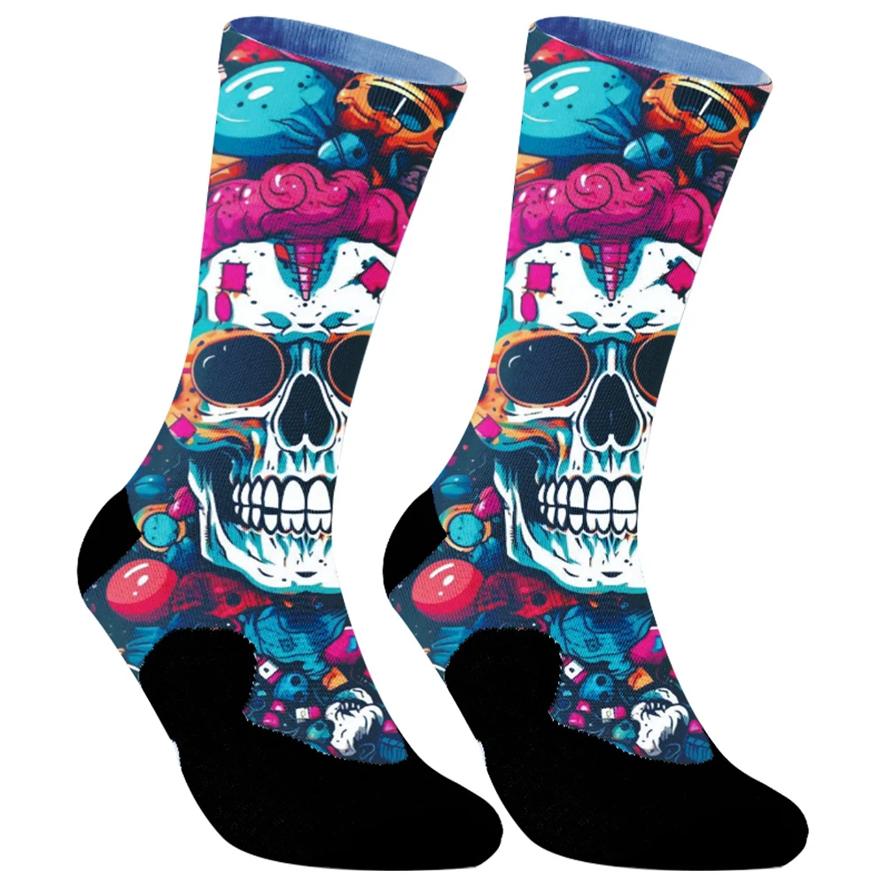 2024 New for Novelty Crazy Crew Socks Funny Cozy Cotton Socks Cycling socks Halloween