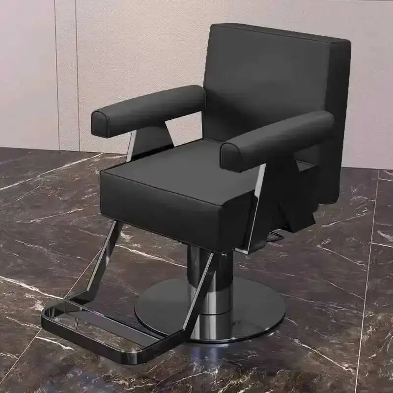 

Salon Barber Beauty Washing Pink Chair Decoration Products For Barbers Chairs Hair Stylist Reclining Brow Black Gold Tilted Spa