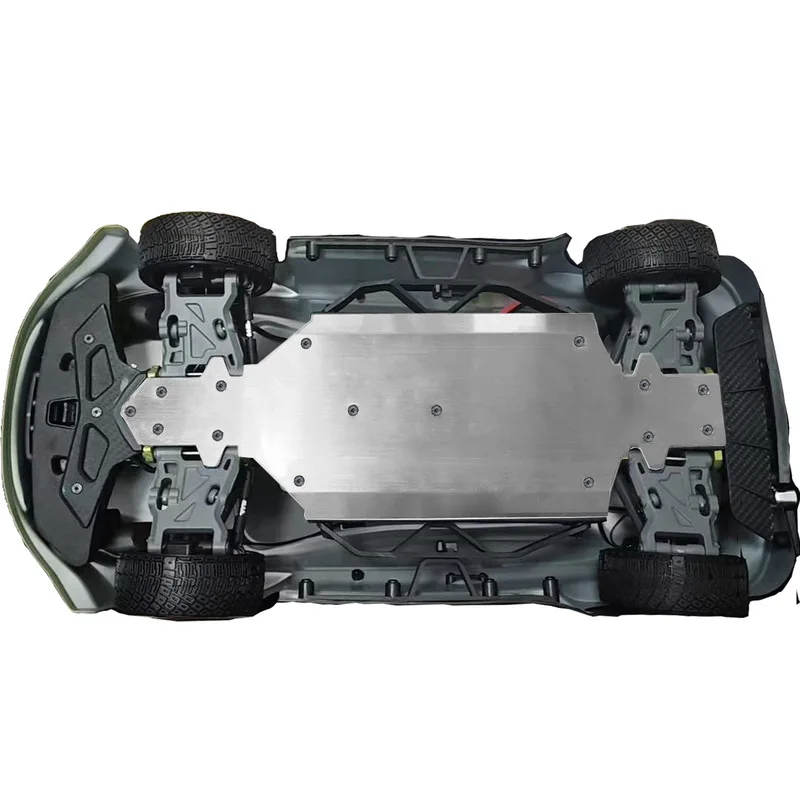 Leravor 1/10 XTS F10 Rally Car Stainless Steel Chassis Guard Skid Plate Armor for Underbody Protection
