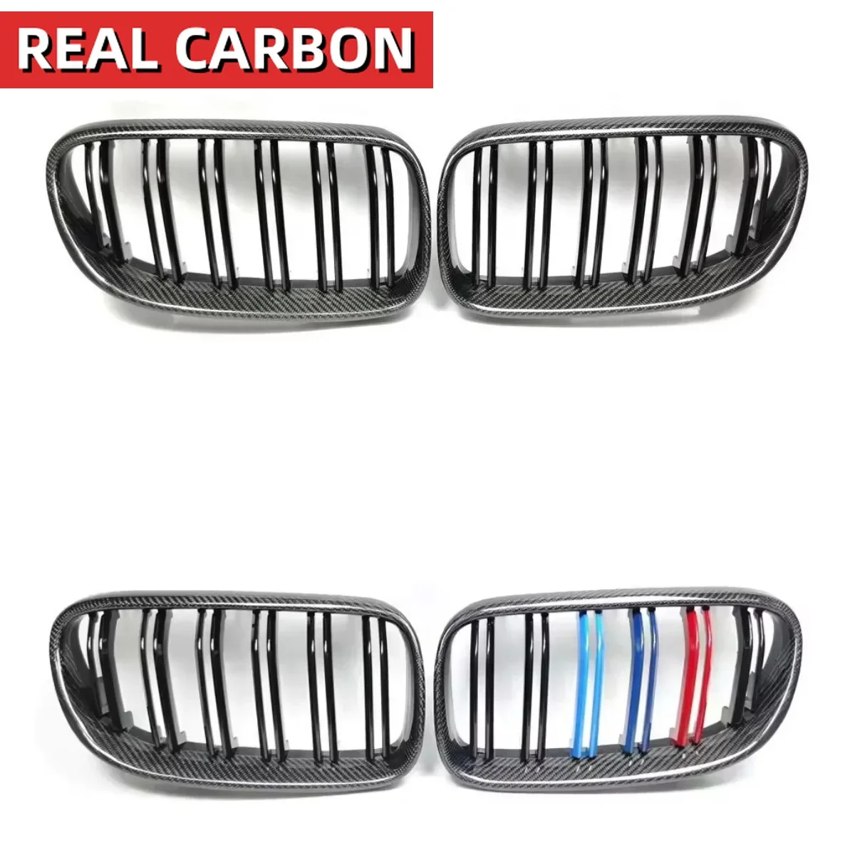 E92 E93 LCI Carbon Fiber Front Bumper Kidney Grille for BMW 3 Series E92 Coupe E93 Convertible Racing Grille 2010-2013