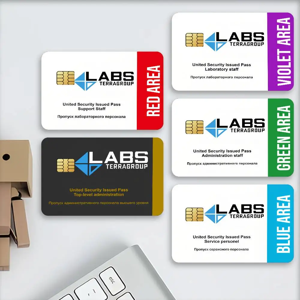 Pegatinas decorativas para tarjetas de crédito Game E-Escape from T-Tarkov, adecuadas para tarjetas bancarias, transporte público, regalo antiarañazos, 4 Uds.
