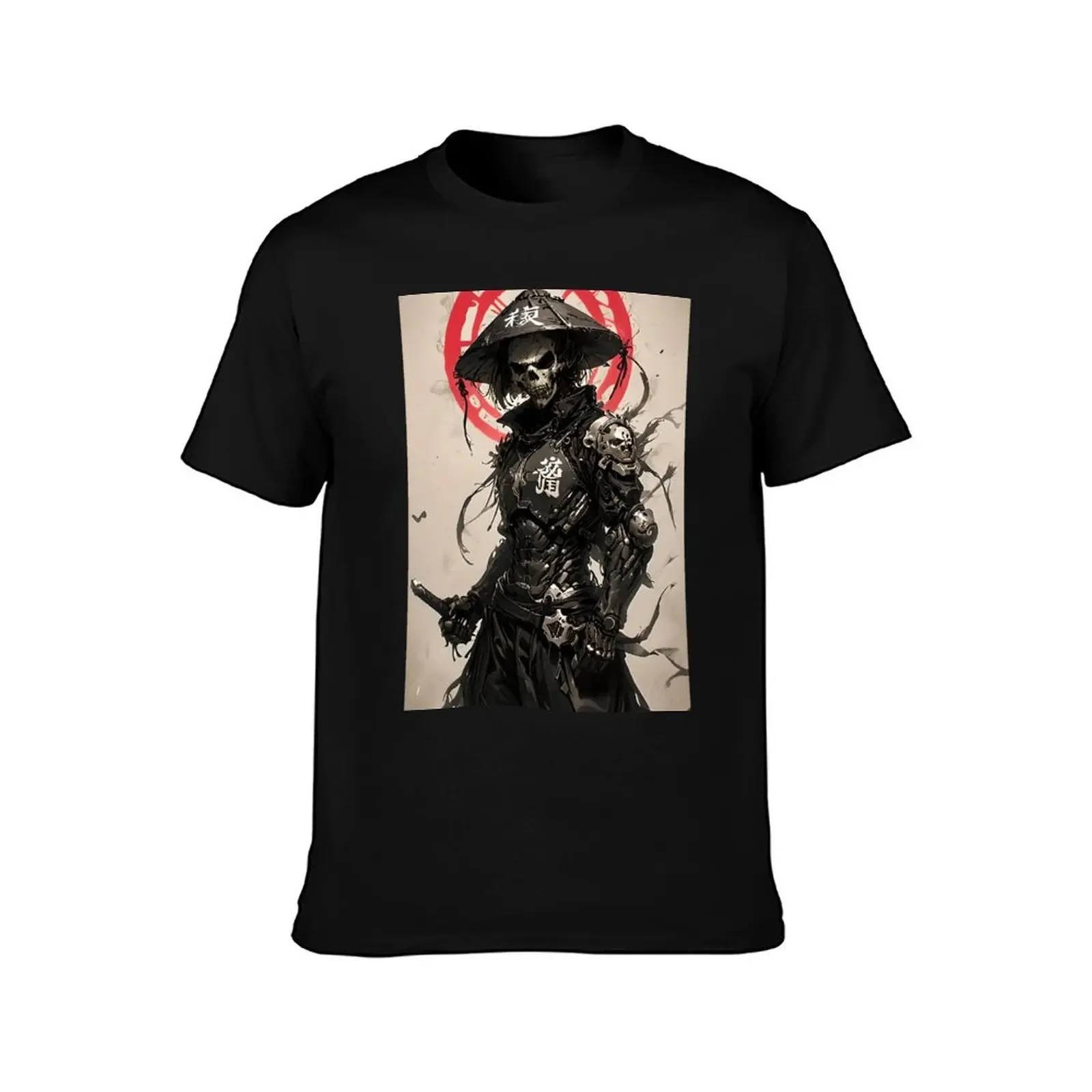 shadow of the ronin T-Shirt summer top anime stuff Men's cotton t-shirt