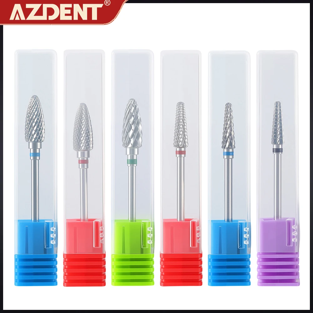 

1PC AZDENT Dental HP Tungsten Carbide Lab Burs HP 2.35mm Dental Lab Drill Extensive Cut Dental Burs Drill