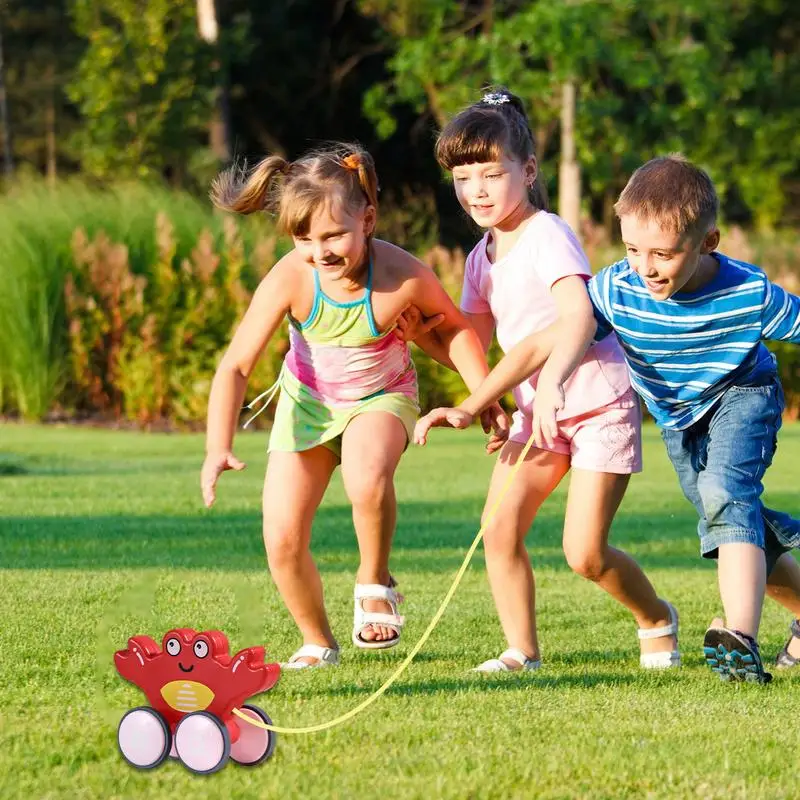 Jouet de marche et d'équilibrage coule en forme d'animal mignon, jouets à nervures à pousser le long des côtes, 1 an