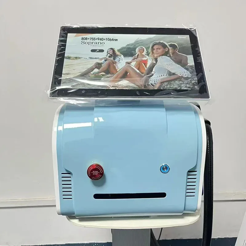 

4000W сопрано титановый лед безболезненный диодный лазер для постоянного удаления волос, 4 длины волны 755 808 1064 940 нм, омоложение кожи